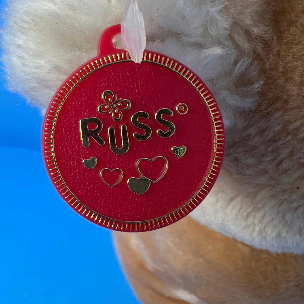 Russ Berrie Plush Reindeer 14 inch Tan Vintage Musical Wind Up Rudolph 367 - Picture 8 of 17